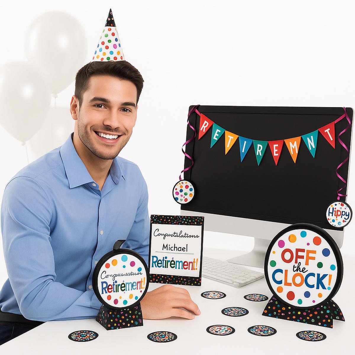 "Happy Retirement" Office Decoration Kit - 29-Piece Set
